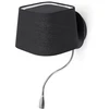 Image de Applique murale SWEET avec bras de lecture LED Noir