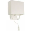 Image de Applique murale VESPER avec lampe de lecture LED Blanc, Beige