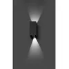 Image de Applique murale extérieure LED BLIND 2x3W 3000K IP54 gris foncé