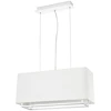 Image de Suspension VESPER-1 à 2 flammes blanc, beige
