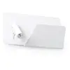 Image de Applique murale USB SUAU avec spot de lecture LED droit Blanc