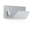 Image de Applique USB SUAU avec spot de lecture LED droit Gris