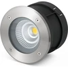 Image de SURIA Luminaire encastré de sol acier inoxydable satiné et noir mat de FARO 70589