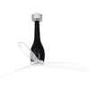 Image de Faro Barcelona - Ventilateur De Plafond Moyen Faro Eterfan Avec / Sans Lumière Clair, Noir Brillant