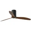 Image de Faro Barcelona - Mini Ventilateur De Plafond Moyen Faro Avec / Sans Bois Clair, Noir Mat