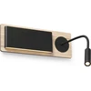 Image de Applique LED MOOD avec spot de lecture 2x3W brun, noir
