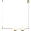 Image de Faro Le Vita longueur 103 cm or 2 flammes sphériques