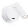 Image de Applique Murale Faro Barcelona Avec Bras Led Intégré, 3W - Métal Peint, Chambre, 95 Lm, 3000K - Blanc