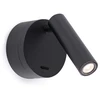 Image de Faro Barcelona - Applique murale avec bras LED intégré, 3W - Métal peint, chambre, 95 lm, 3000K - Noir