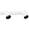Image de Faro Barcelona paire de spots orientables Stan 2 GU10 max 5Wx2 métal mural plafond ampoules non incluses blanc