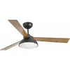 Image de Faro Barcelona - Ventilateur De Plafond Rodas Dc Marron 132 Cm Avec Led