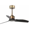 Image de Faro Barcelona - Ventilateur De Plafond Dc Just Fan Xs Laiton / Noir