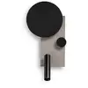 Image de Applique Murale Faro Barcelona - Klee Avec Bras Lecture Droite, Led 10W, Led Intégrée, Variateur, Double Interrupteur, Gris Foncé