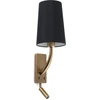 Image de REM Applique intérieure vieil or mat/noir avec lecteur LED 29683-21