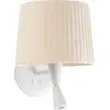 Image de SAMBA Applique intérieure avec lecteur blanc/soie polyester beige 64308-35
