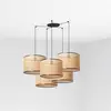 Image de Faro Mambo Noir Lampe à suspendre Lamp Rotin Abat-jour Ø450*313