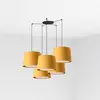 Image de Faro Samba Noir Lampe à suspendre Lamp Jaune Abat-jour modifié