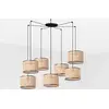 Image de Faro Mambo Noir Lampe à suspendre Lamp Rotin Abat-jour Ø320*213