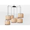 Image de Faro Mambo Noir Lampe à suspendre Lamp Rotin Abat-jour Ø450*313