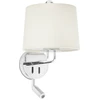 Image de MONTREAL Applique intérieure avec lecteur chrome/beige 24033-02