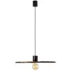 Image de Lampe à suspendre noir/rattan ø600 COSTAS 68590-69