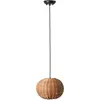 Image de Lampe à suspendre noir/rattan ø250 HAKA 65134-73