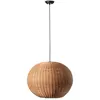 Image de Suspension noir/rotin ø530 HAKA 65134-75