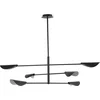 Image de Suspension LIGGERA G9 6W acier noir mat H:92.8cm Ø136.8cm dimmable