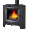 Image de Bronpi - Poêle À Bois D'Angle En Fonte Bremen 12 Kw