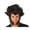 Image de Perruque Brune DÃ©coiffÃ©e Loup-Garou - Halloween