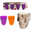 Image de Verre Ã  Shooter - TÃªte De Mort - Noir x 4