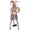 Image de Déguisement Arlequin Ensanglanté : Beige - Femme