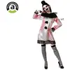 Image de DÃGUISEMENT FEMME CLOWN HALLOWEEN BLANC XS-S