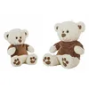 Image de Peluche Ours brun velours 32 cm