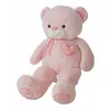 Image de Peluche Valentin Ours rose 75 cm