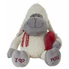 Image de Peluche Amour 38 cm cur de mouton