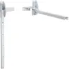 Image de Sauvic Corde à linge pliable Pour le mur Argent Argent One Size