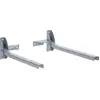 Image de Sauvic Corde à linge pliable Pour le mur Argent Argent One Size