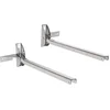 Image de Sauvic Corde à linge pliable Pour le mur Argent Argent One Size