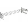 Image de Sauvic - Fil à linge extensible en acier inoxydable, 120 cm, argent, taille unique
