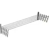 Image de Sauvic 120 cm Corde à linge extensible en aluminium argenté Argent Taille unique