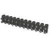 Image de Barrette De Connexion "domino" 12 Entrées 10mm² Noire