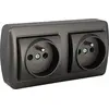 Image de Double Prise Solera Surface Double Prise Fixe Murale 16a 250v - Solera