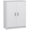 Image de Armoire Blanche 2 Portes Rangement Compact Et Lumineux - Forés/arkit