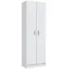 Image de Habitdesign - Armoire Rangement Chaussure - Meuble D'Entrée - 2 Portes Avec Étageres- L 59 X P37 X H 180 Cm - Multiusos