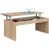 Image de Table Basse Tom À Plateau Relevable L102cm X H43-54cm - Bois