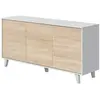 Image de CALICOSY - Buffet scandinave 3 portes Zaiken Plus - L154 cm