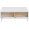 Image de CALICOSY - Table basse avec plateau partiellement relevable L100 cm - Zaiken Plus
