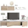 Image de Meuble TV 4 portes avec étagère murale 2 portes L200 cm