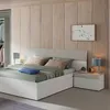 Image de Tête De Lit Avec 2 Tables De Chevet - 97 X 276 X 40 Cm